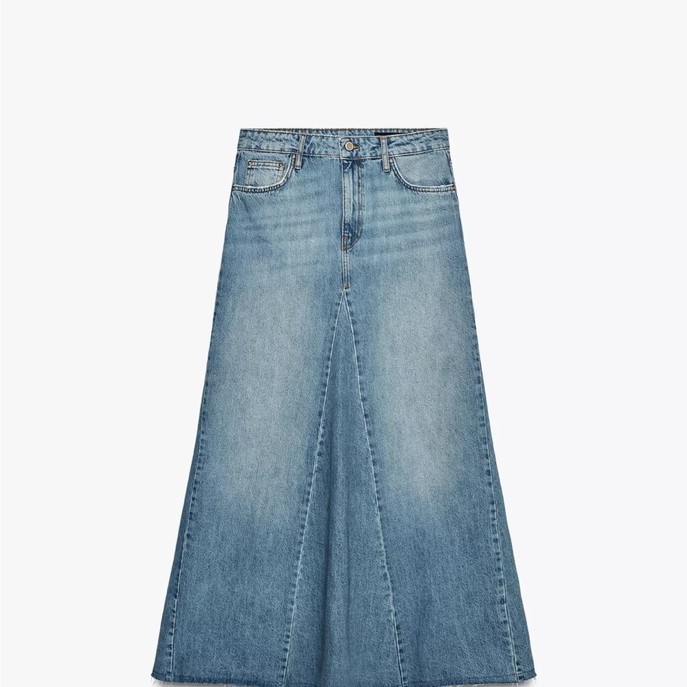Zara Maxi Denim Skirt